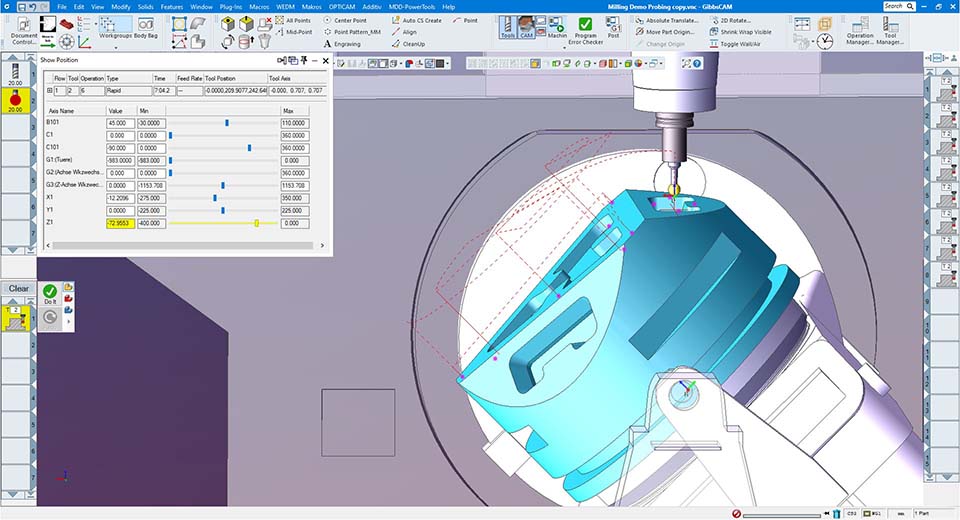 Early problem identification with in-process inspection