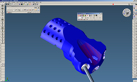 Aside from the multiple programming features of GibbsCAM, Mr. Brackemyer relies on Cut Part Rendering and Machine Simulation to check part finish, ensure no gouging or unwanted cuts, and confirm that tool and part motion are correct and not causing collisions.