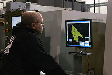 In addition to greater accuracy and faster program development, the GibbsCAM software provides unlimited flexibility in defining the cutting pattern.