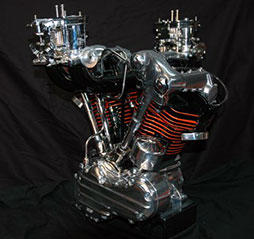 Custom-built for a “Biker Build-Off’ winning contestant, this engine is an excellent example of the “high-value, low-volume” products that can be efficiently – and profitably – produced, utilizing solid modeling and GibbsCAM software.