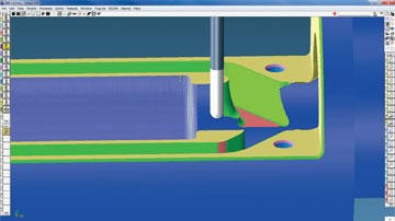 GibbsCAM simulation allows to check for errors before the part is cut on the shop floor