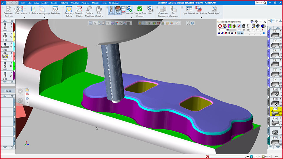 5-axis filleting of backbone plate