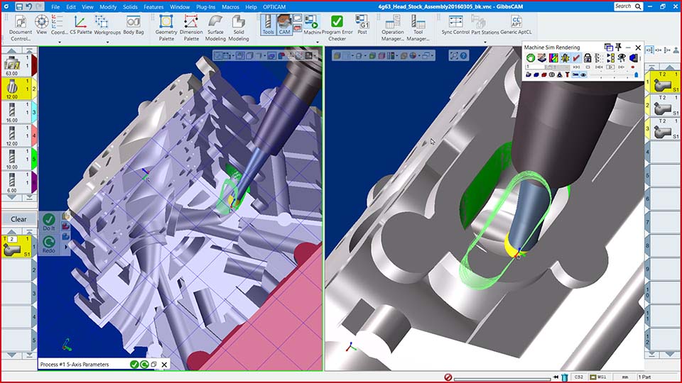 5-axis porting