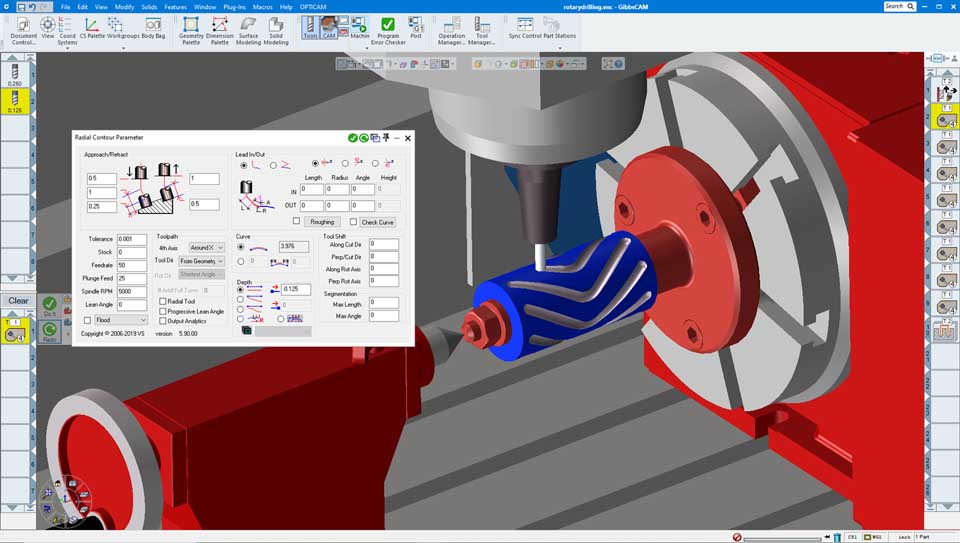 Polar and cylindrical milling