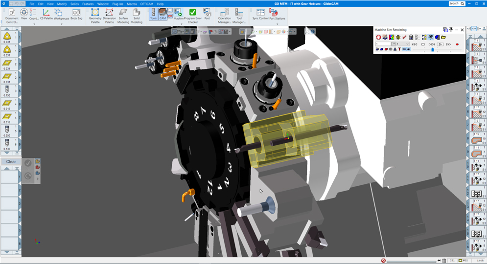 Intermediate tooling provides more accurate simulation of cutting motion