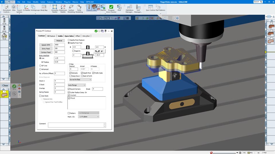 Directly machining 2.5D solids