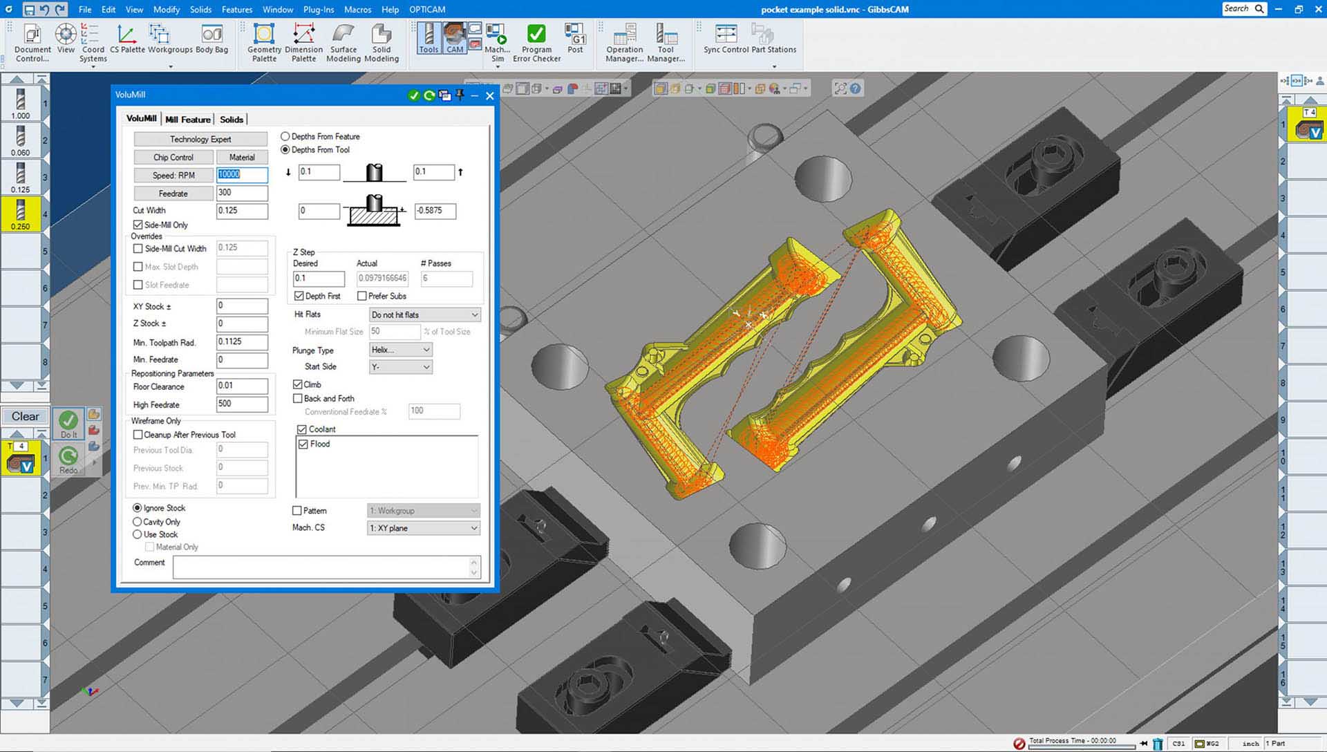 Toolpath starting zone control for symmetrical cuts to aid chip evacuation and reduce rapid movements