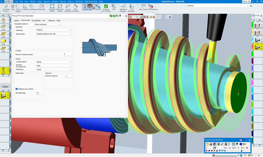 Optimized 5-axis Stepover